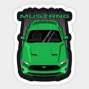 Mustang GT 2018 to 2019 - Green Sticker